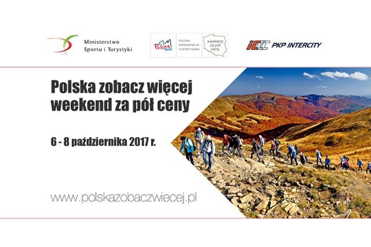 Akce "Vídět víc Polska - víkend za poloviční cenu" proběhne i na podzim
